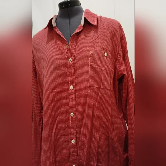 Men's Scotch & Soda Red Button Down Shirt - Picture 9 of 15